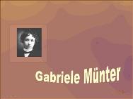 Gabrielle Munter<BR/>English